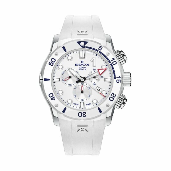 Edox Chronograph CO-1 Chronograph White Edition 10242 TINB BBUINR