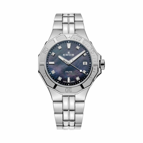 Edox Damenuhr Delfin Diver Date Lady 53020 3M NANND